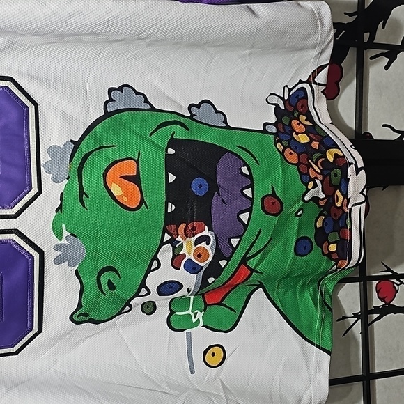 Rugrats Reptar Hockey Jersey Size Large NWT - Picture 8 of 9